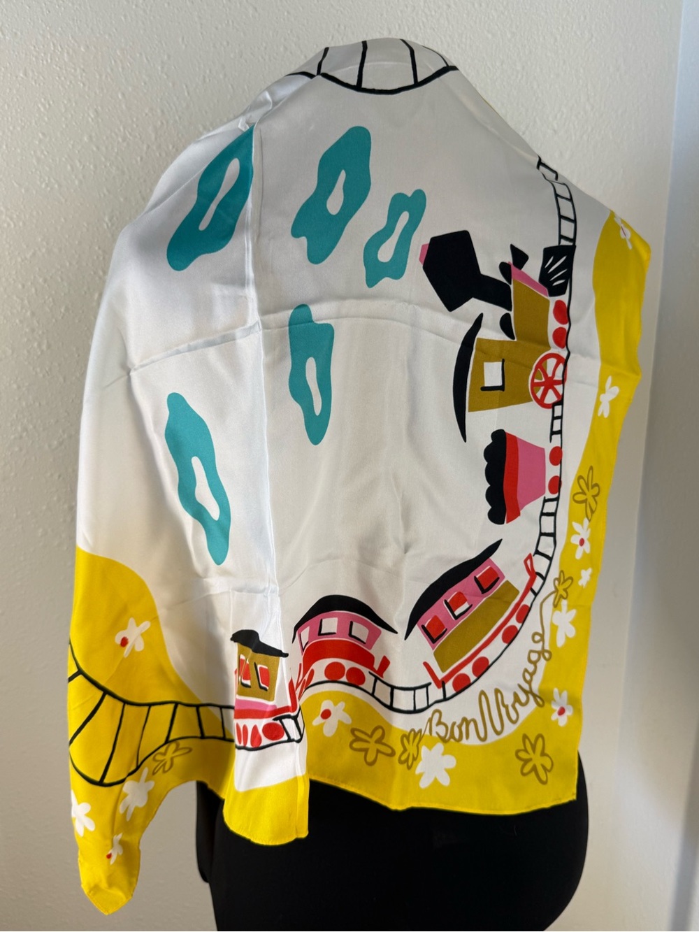 Pinup couture Mary Blair train scarf satin